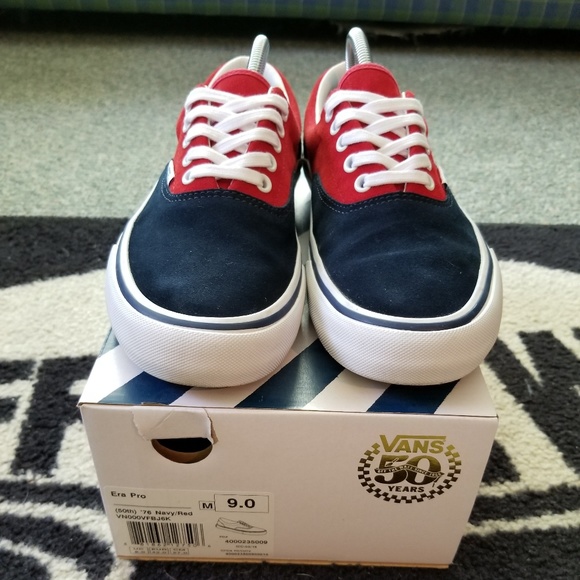 vans era pro 50th navy and red skate shoes vans era pro 50th navy and red skate shoes